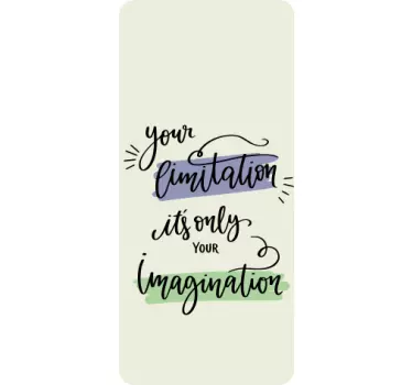 Adesivo Samsung citazione limiti immaginazione - TenStickers