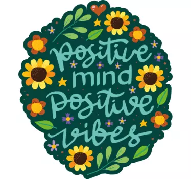 Sticker muro Citazione motivazionale con bei colori - TenStickers