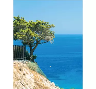Adesivo per box doccia vista oceano panoramica - TenStickers