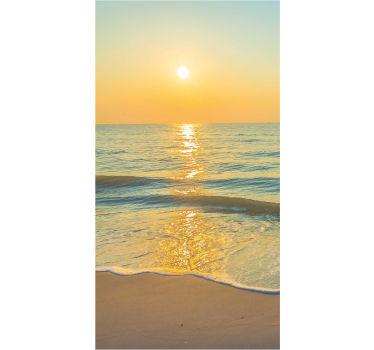 Adesivo per box doccia tramonto serene oceano - TenStickers
