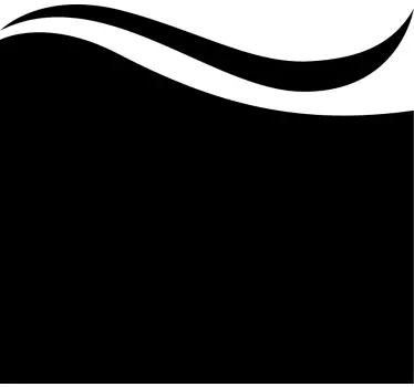 Adesivo per box doccia motivo curvo elegante - TenStickers