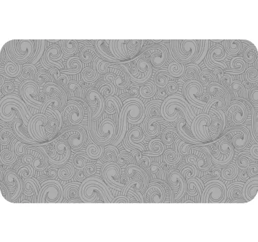 Adesivo per laptop motivo a linee vorticose - TenStickers