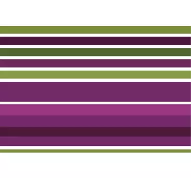 Carta adesiva per mobili sovrapposizione a righe colorate - TenStickers