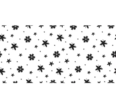 Carta adesiva per mobili con stampa floreale - TenStickers