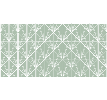 Carta adesiva per mobili motivo deco verde e bianco - TenStickers