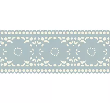 Greca adesiva fantasia floreale - TenStickers
