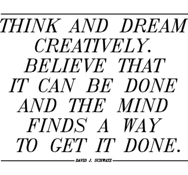 Wall sticker frase motivazionale - TenStickers