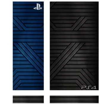Adesivo Play Station texture metallica - TenStickers