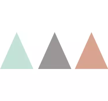 Sticker bambini triangoli colorati - TenStickers