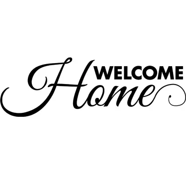 Sticker Welcome Home - TenStickers