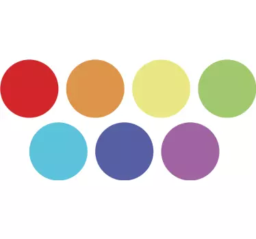 Adesivo palline arcobaleno - TenStickers