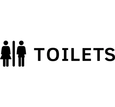 Adesivo Indicazione  Bagno - TenStickers