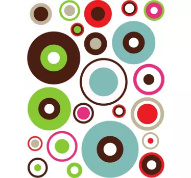Set di 22 stickers cerchi - TenStickers