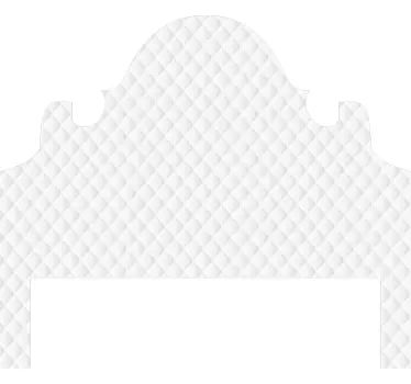 Adesivo murale testata letto texture imbottita - TenStickers