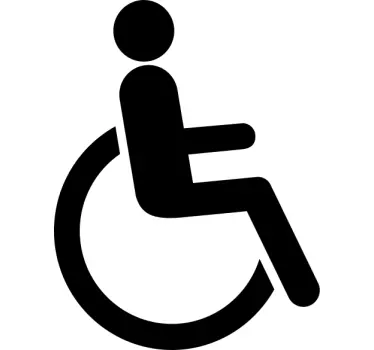 Adesivo porta disabili - TenStickers