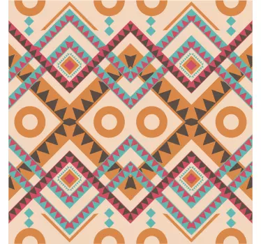 Adesivo per mobile motivo a rombi multicolore - TenStickers