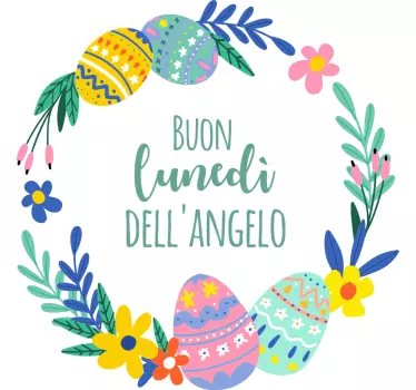 Adesivo porta lunedi dell'angelo - TenStickers