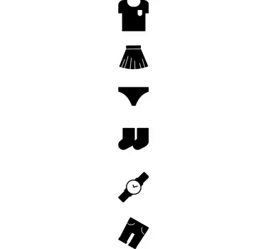 Adesivo decorativo per mobile abbigliamento - TenStickers