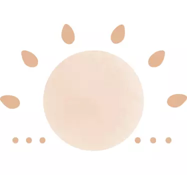 Adesivo murale con sole - TenStickers