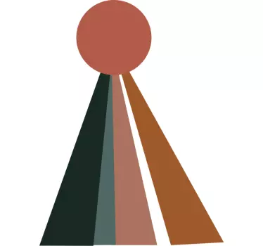 Adesivo con sole astratto - TenStickers