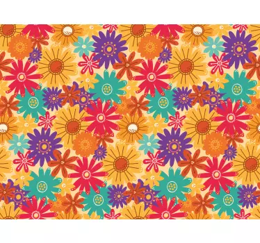 Adesivo murale con stile floreale - TenStickers