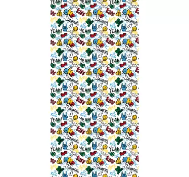 Adesivo murale stile graffiti - TenStickers