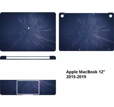 Adesivo blu pc portatile - TenStickers