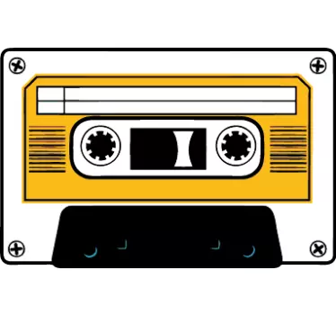 Sticker decorativo audiocassetta 30 - TenStickers