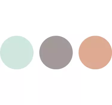 Set di stickers cerchi colori pastello adesivo murali - TenStickers