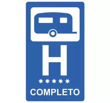 Adesivo per caravan hotel completo - TenStickers
