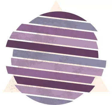 Sticker murale astratto cerchio geometrico - TenStickers