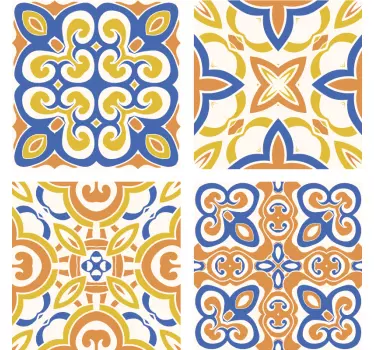 Adesivo  piastrelle siciliane - TenStickers