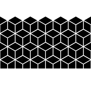 Adesivo per vetri con cubi geometrici - TenStickers
