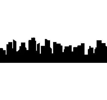 Adesivo per vetri con skyline - TenStickers