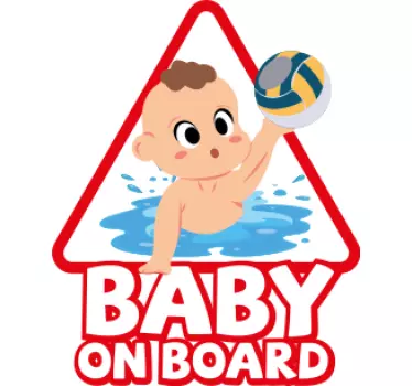 Adesivo per auto con bimbo a bordo - TenStickers