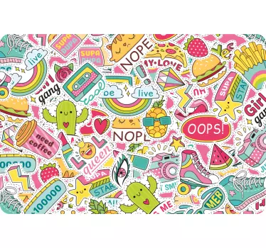 Adesivo per pc con immagini divertenti - TenStickers