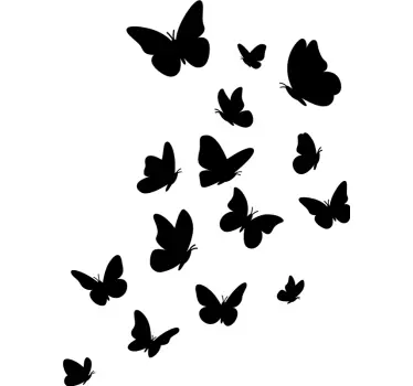 Adesivo per auto con farfalle - TenStickers