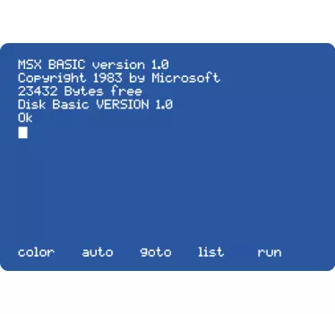 Adesivo per personal computer con MSX - TenStickers