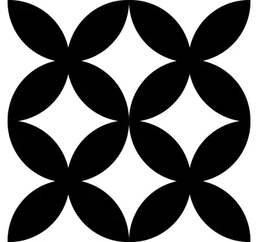 Sticker adesivo per porta stile geometrico - TenStickers