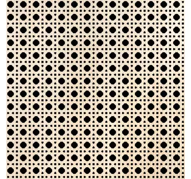 Carta adesiva per mobili con effetto cannage beige - TenStickers