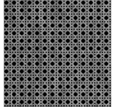 Adesivo per mobili con effetto cannage grigio - TenStickers