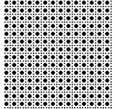 Carta adesiva per mobili con effetto cannage bianco - TenStickers