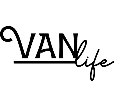 Adesivo camper con scritta "Van Life" - TenStickers