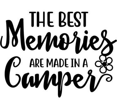 Adesivo per camper con scritta motivazionale - TenStickers