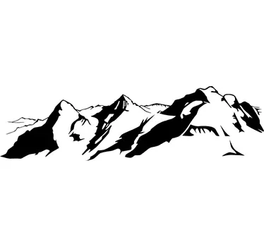Adesivo decorativo Alpi svizzera - TenStickers