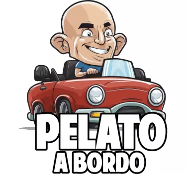 Adesivo per auto "pelato a bordo" - TenStickers