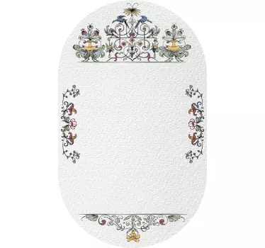 Lavagna adesiva stile floreale - TenStickers