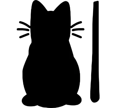 Adesivo gatto tergicristallo - TenStickers