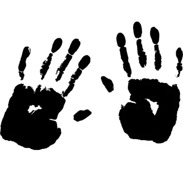 Adesivo per halloween con mani insanguinate - TenStickers