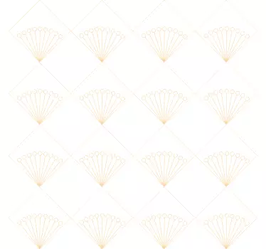 Sticker linea arte Deco Bianco - TenStickers